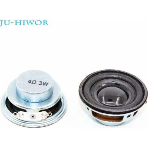 2pcs 4 Ohm 3W Loudspeaker 40MM Speaker 22MM Internal Magnetic Foam Edge Black Bright Cap Height 20MM Bluetooth Speaker