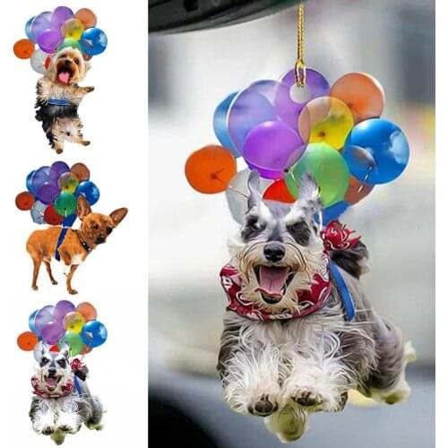 Car Pendant Creative Cute Balloon dogRearview Mirror Pendant Car Interior Decoration For Car Interior Accessories