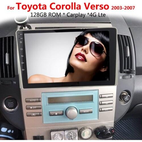 9INCH 128GB Android Car Multimedia Video Player Touch Screen For Toyota Corolla Verso 2005 2006 GPS Autoradio Stereo Head Unit