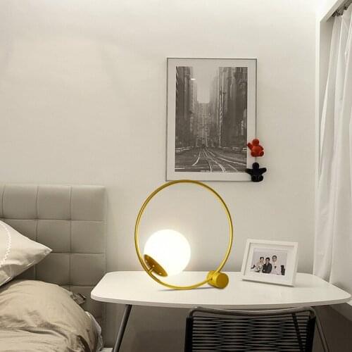 Europe led color glass led wood led table lamp table lamps for bedroom bedroom for bedroom bedside lamp abajur de mesa