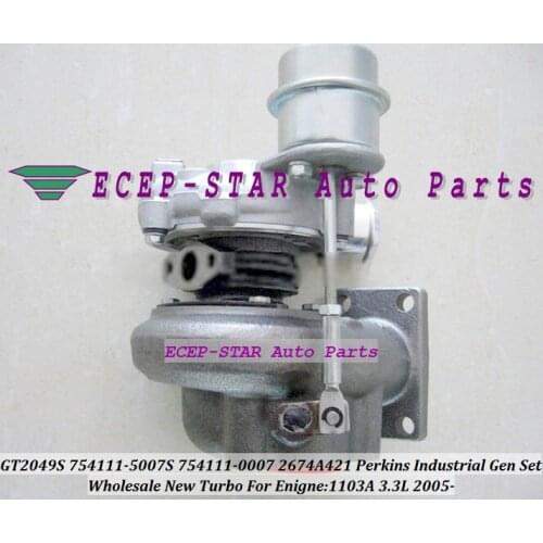 GT2049S 754111 754111-5007S 754111-0007 2674A421 U2674A421 Turbo Turbocharger For Perkin-s Industrial Gen Set 2005- 1103A 3.3L
