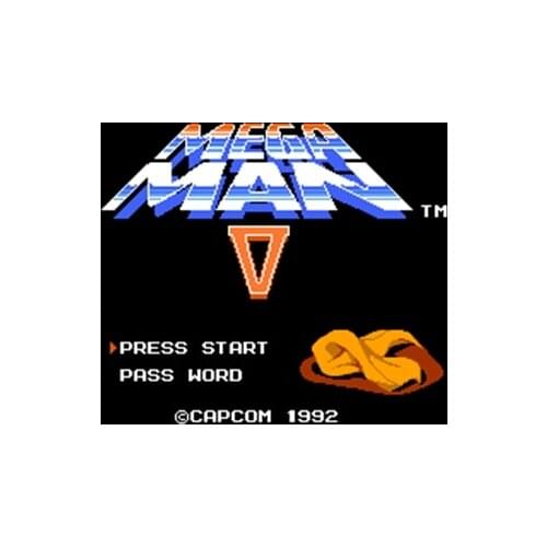 Megaman 5 Region Free 60 Pin 8Bit Game Card For Subor Game Players