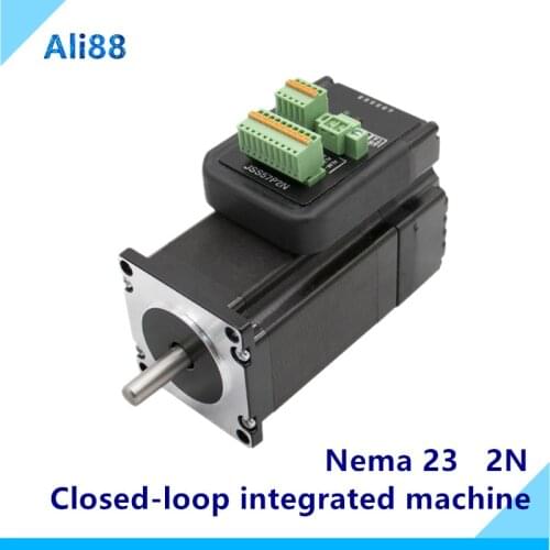 Nema 23 Closed Loop Stepper motor 2.0Nm D=8mm Hybrid servo integrated machine Motor with drive Support RS485 communication
