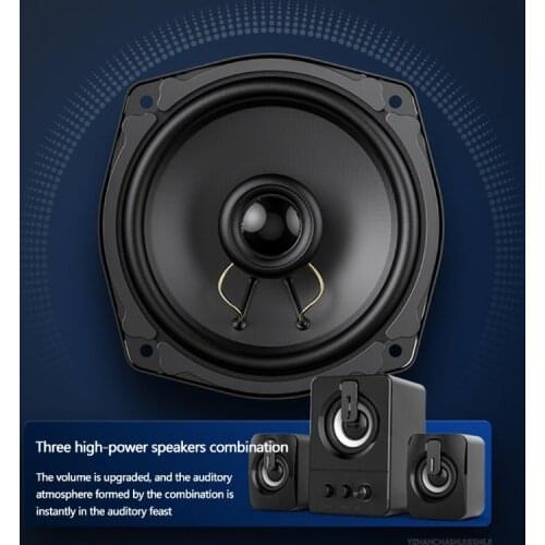 K1KF USB Computer Speaker Deep Bass Stereo Sound Music Player Speakers for Home PC Desktop Loudspeaker