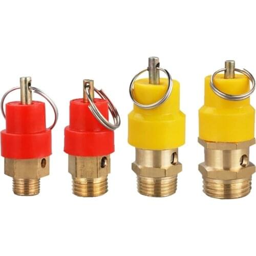 1/8" 1/4'' 3/8" 1/2" BSP Brass 8kg Air Compressor Pressure Release Regulator Safety Relief Valve For Pressure Piping/Vessels