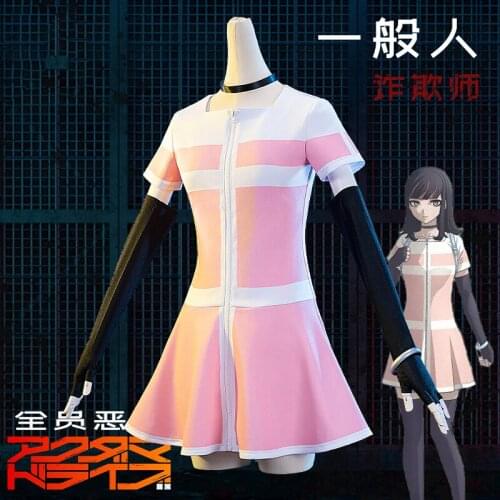 Japan Anime Akudama Drive Ordinary Person Scammer Cosplay Costume Sexy Uniform Dresses Halloween Comic-con Outfit Full Suit Set