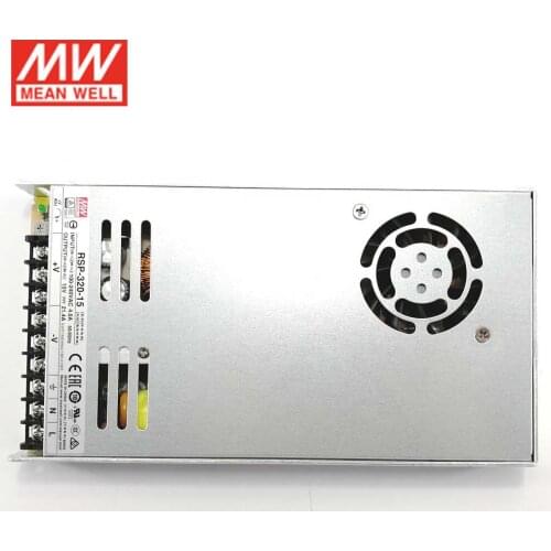 MEAN WELL RSP-320-15 Switching Power Supply 110V/220V AC to 15V DC 21.4A 321W Meanwell Transformer PFC replace of SP-320-15