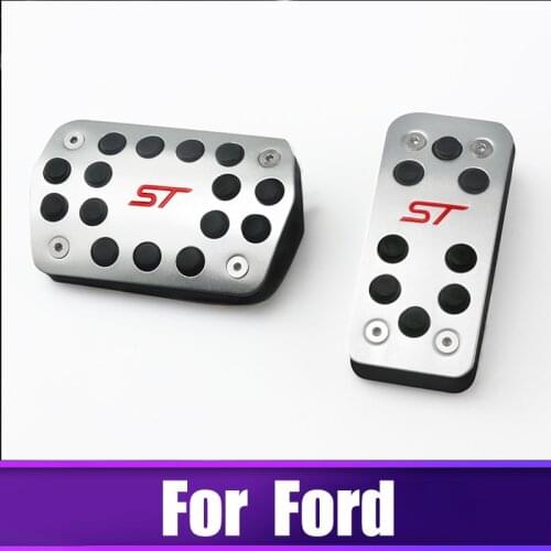 Car Accelerator Brake Pedals Rest Foot Pedal Covers For Ford Focus 2 3 4 MK2 MK3 MK4 RS ST Kuga Escape 2005-2014 2015 2016 2017