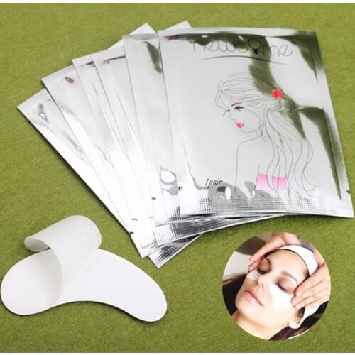 NEWCOME Eye Gel Pads Lint Free Eyelash Extension Gel Patch Eye Pads under Eye Paper Patch for Individual Volume Eyelash