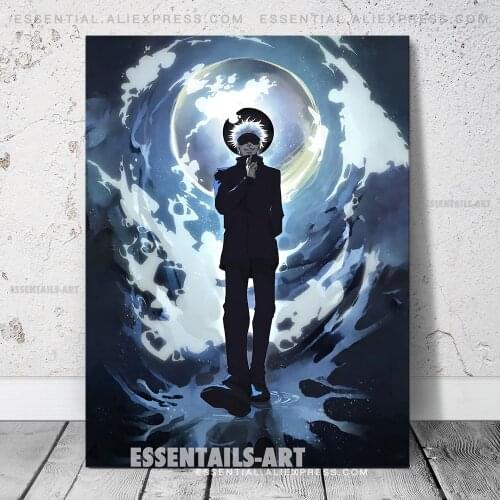 Satoru Gojo Jujutsu Kaisen Anime Canvas Wall Art Poster Home Decor Painting Bedroom Study Living Room Decoration Prints Pictures