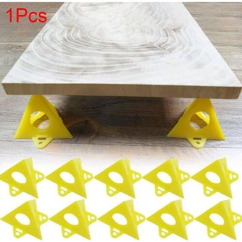 10pcs/Set Wood work Tools Painters Pyramid Stands Paint Tool Triangle Paint Pads Feet Yellow Woodworking Accessories