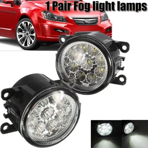 1 Pair 12V 9LED Car Fog Fight Light H11 55W Daytime Running Lamp For FORD FOCUS 2 3 TRANSIT TOURNEO TRANSIT CUSTOM Mitsubishi