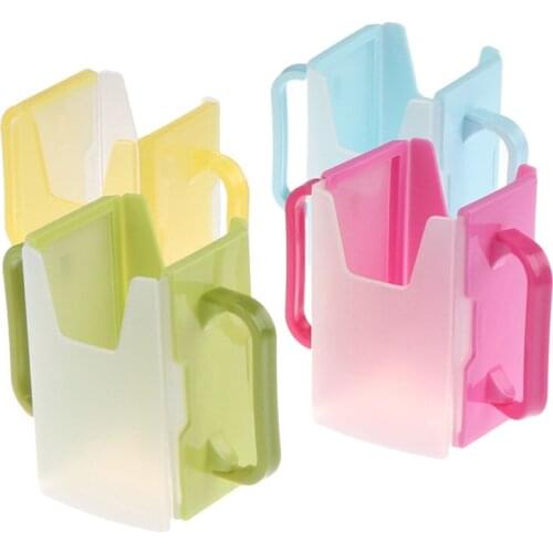 1pc Bottle Cup Milk Holder Adjustable Safety Plastic Baby Toddler Juice Box Drinking