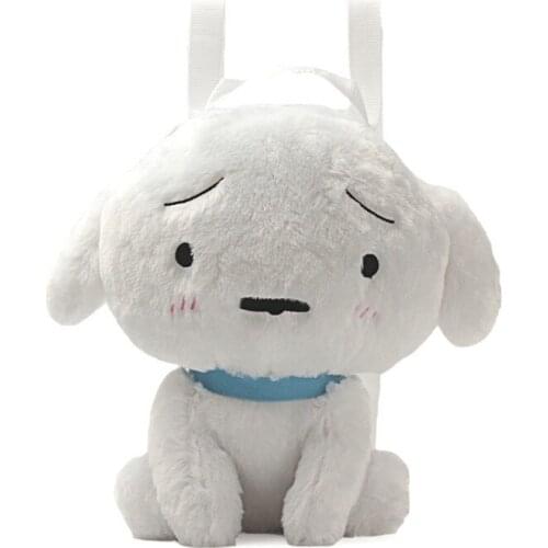 New Kawaii Anime Shiro White Dog Girls Kids Plush Backpack Kids Stuffed School Bags For Children 35CM