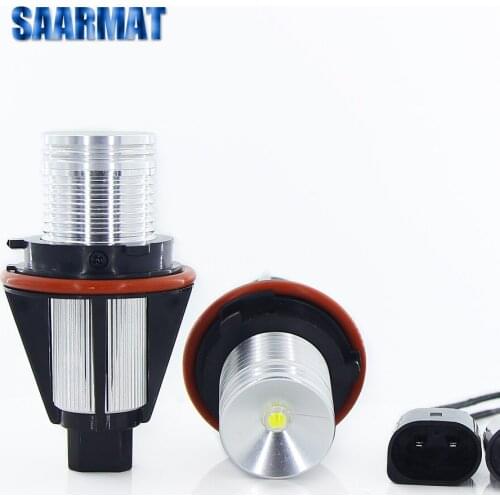 Pair CanBus No Error LED E39 Angel Eyes bulb white red blue yellow for BMW E64 e46 Marker light lamp day light 12V