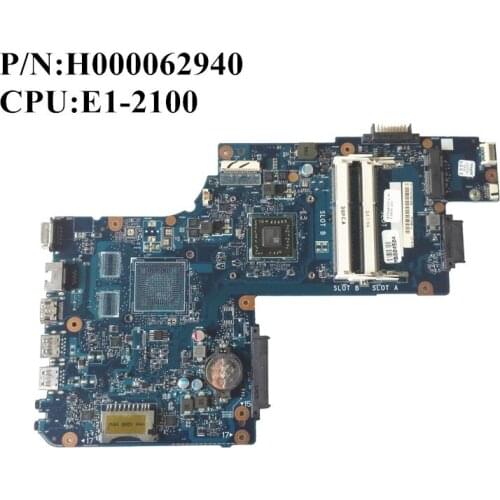 SZWXZY Excellent Original For Toshiba C50 C50D Laptop Motherboard With E1-2100 CPU DDR3 H000062940 100% Working