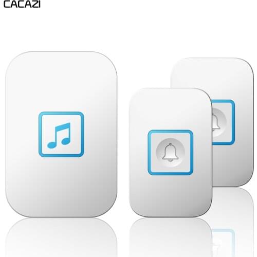 Intelligent Home Wireless Doorbell 2 Button 1 Receiver US EU UK AU Plug 300M Remote Smart LED Waterproof Door Bell 60 Chimes