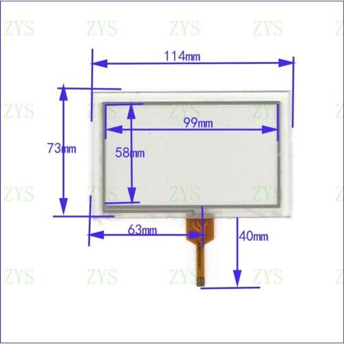 ZhiYuSun AL3507 114mm*73 mm 4.8inch 4lines Touch Screen glass resistive USB touch panel 117*73 this is compatible AL 3507