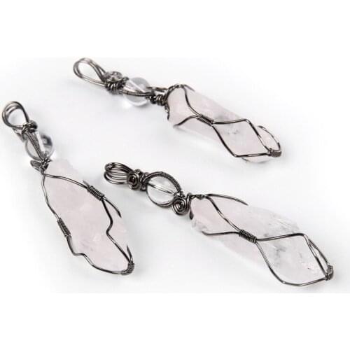 1pc Natural Crystal Stone Tree of Life Handmade Vintage Irregular Eye of Horus Pendant Jewelry Making DIY Necklace Accessories