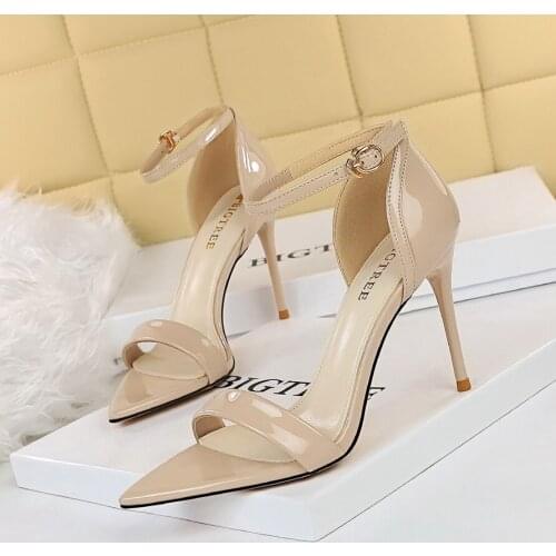 2021 Hot Women Heels Summer Sandals High Heels Ladies Shoes Fetish Stiletto Classic Pumps Woman Shoes Strap Wedding Bridal Shoe