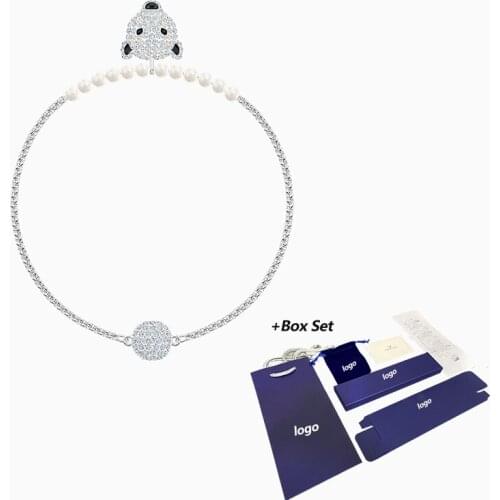 2021 Fashion SWAPOLA BESTIARY Bracelet Winter Fashion Style Polar Bear Head Crystal Magnetic Buckle Bracelet Female Luxury Gift