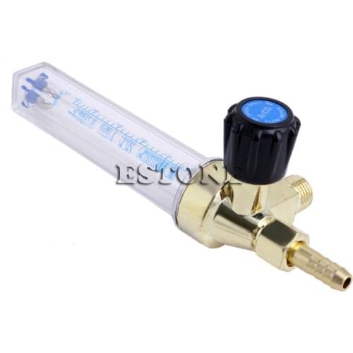 7mm Barb 1/4PT 0.15 MPA Flow Meter Gas Argon AR/CO2 Regulator Weld New 2017