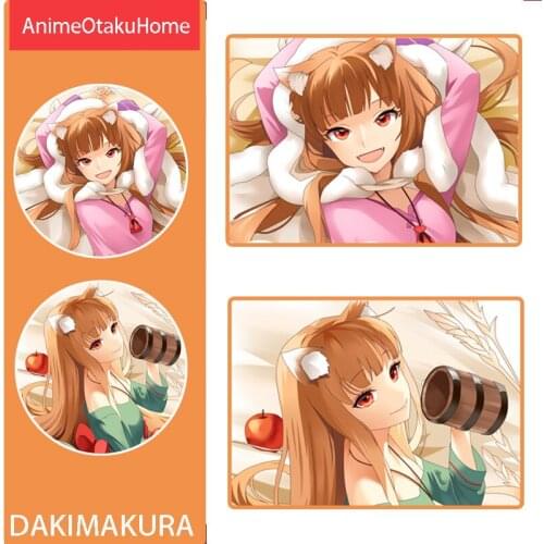 Anime Manga SPICE AND WOLF Holo Sexy Lovely Girl Throw Pillow Cover Hugging Body Pillowcase Otaku Bedding Dakimakura Pillow Case