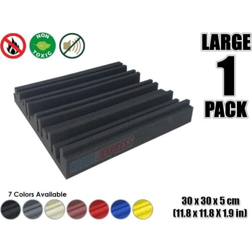 Arrowzoom 1 piece Metro Diffuser Acoustic Studio Foam Tile Sound Absorption Panel 30 x 30 x 5 cm (11.8 x 11.8 x 1.9 inches)