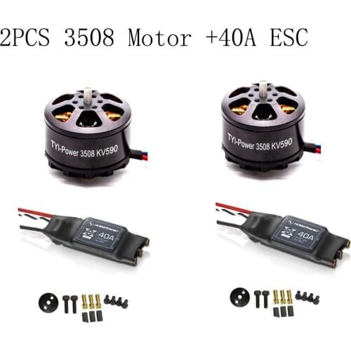2PCS 3508 580kv Brushless Motor + High Performance ReadytoSky 40A Brushless ESC For FPV RC ZD550 ZD680 Quadcopter