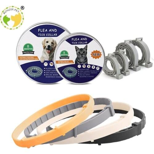 Bonzerpet Dog Cat Deworming Collars Summer Anti-Insect Guard Flea Acarid Tick Mosquito Scorpion Dogs Collar