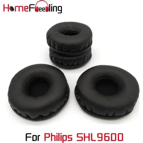 Homefeeling Ear Pads For Philips SHL9600 Earpads Round Universal Leahter Repalcement Parts Ear Cushions