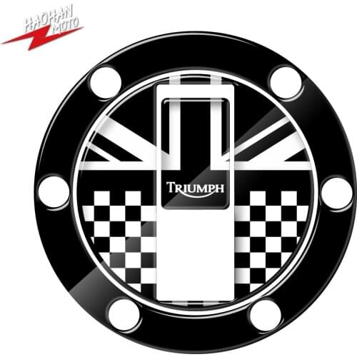 For Triumph Rocket III SPEED TRIPLE STREET TWIN AMERICA 3D Motorcycle Sticker Gas Tank Cap Protector