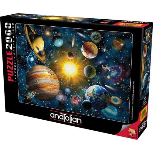 2000 Pieces Anatolian Puzzle Güneş Sistemi Solar System For Adult&Kids Toy Educational Entertaintment Enjoy Fun Games Space