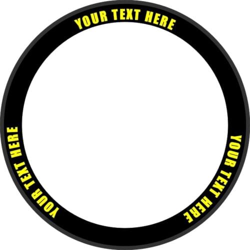 Name Carbon Bike/Cycling/Cycle Custom Personalized Wheel Decals Stickers SET OF 12 Stickers FOR TWO Wheels