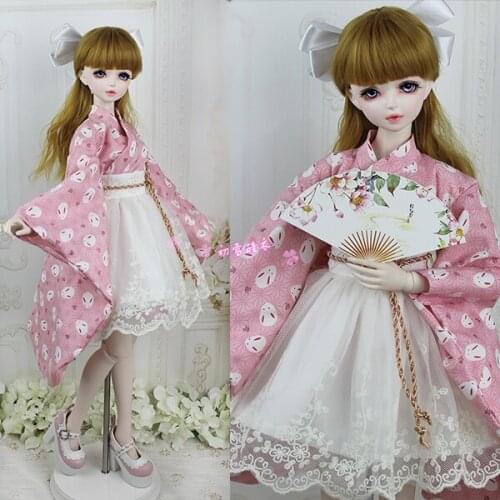 1/6 1/4 1/3 scale BJD Japanese yukata kimono with skirt accessories for BJD/SD doll,Not included doll,shoes,wig and other A0309B