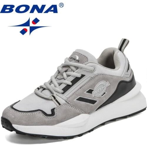BONA 2021 New Designers Classics Chunky Sneakers Men Street Style Comfortable Adult Male Casual Shoes Leisure Shoes Mansculino