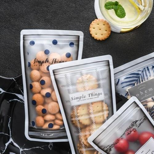 Reusable Stand Up 4 Pcs Ziplock Bag Cup Fresh Bag Snack Storage Pouch Portable Food Bag Fruits Leakproof Seal Containers Package