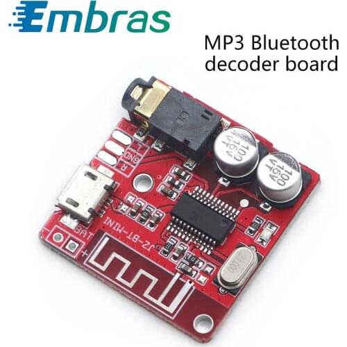 1Pcs DIY Audio Receiver Module MP3 Bluetooth Decoder Board Lossless Car Speaker Audio Amplifier Board Modification 4.1