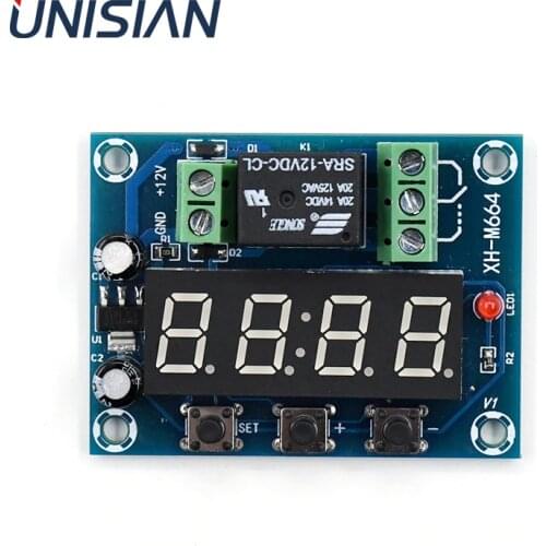 UNISIAN DC12V Timing Switch Module Timer Relay Module Switch Control Board Normally closed / Open timing Circuit board Module