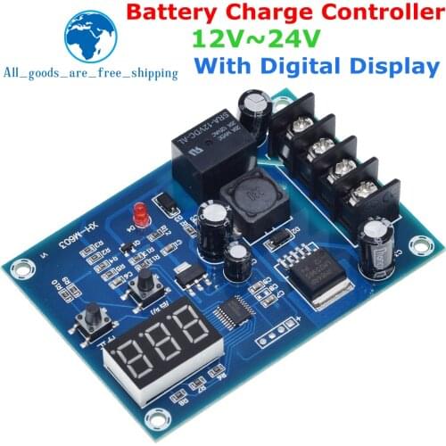 TZT XH-M603 Charging Control Module 12-24V Storage Lithium Battery Charger Control Switch Protection Board With LED Display NEW