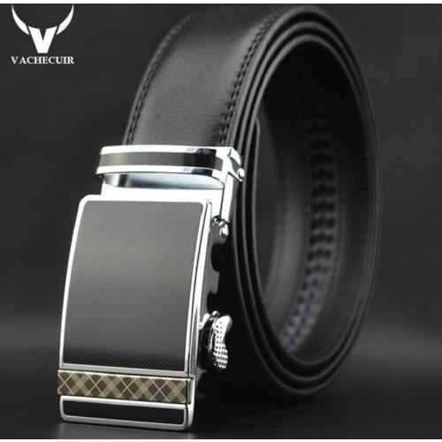 VACHECUIR Brand Designer Belts Men High Quality Luxury Brand belts for men business Cowskin leather belt cintos luxo Q153