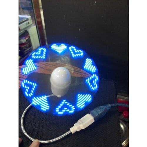 Adjustable USB Gadget Mini Flexible LED Light USB Fan Time Clock Desktop Clock Cool Gadget Time Display New Durable