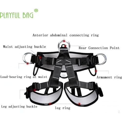 Half-body waist and leg protection seatbelt professional rescue rock climbing rescue cave drilling outdoor seatbelt ZL49