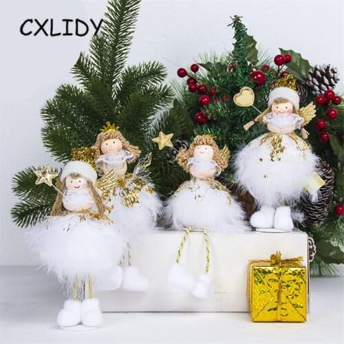 Christmas Decorations Cute Standing Position Sitting Angel Doll Desktop Decoration Creative Christmas Decorations qq167