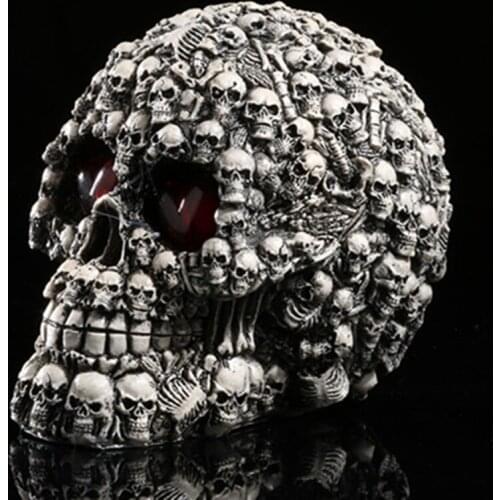 Human Skull Head 1:1 Life Size Decoration Collection Home Decor High Quality Crystal Cranium Skull Halloween Decoration