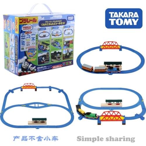 Takara Tomy Plarail Thoma & Friends Recombinant Easy Rail Set The Tank Engine Railway Train Motorized Locomotive Model Toy