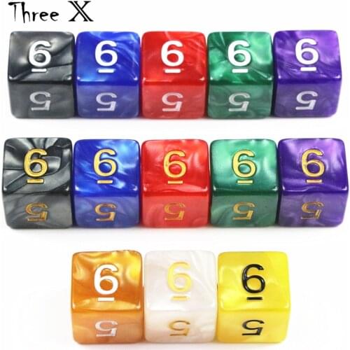 10PCS TRPG D6 Dice for DND Games DicesDesktop Game Pieces Dnd,rpg