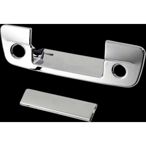 2009-2017 for Dodge Ram 1500+2500+3500 Chrome ABS Tailgate Handle Cover with Camera Hole and Key Hole