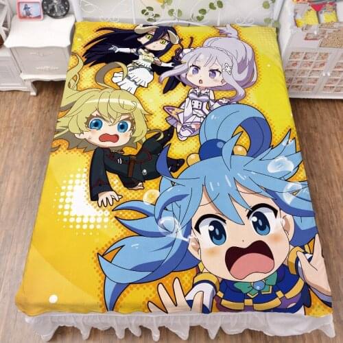 2019-August Japanese Anime Re Zero kara Hajimeru Isekai Seikatsu bed milk fiber sheet & flannel blanket summer quilt 150x200cm