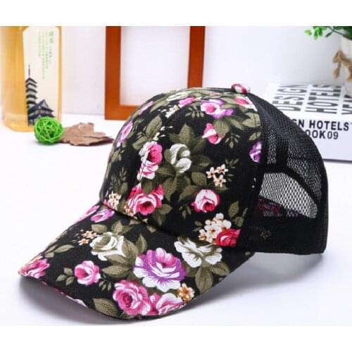 2021 High Quality Full Print Flower Baseball Hat Men Women Summer Cap Visor Caps Adjustable Bone Gorras